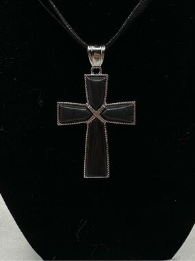 Black Onyx Cross pendant